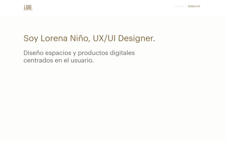 Screenshot of lorenanino.com