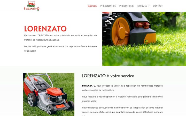 Screenshot of lorenzato-motoculture.fr