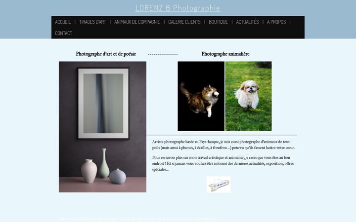 Screenshot of lorenzbphotographie.fr