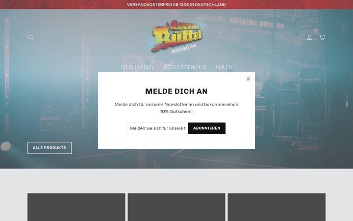 Screenshot of lorenzbueffel.de