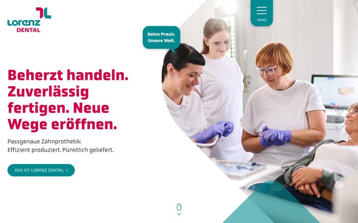 Screenshot of lorenzdental.de