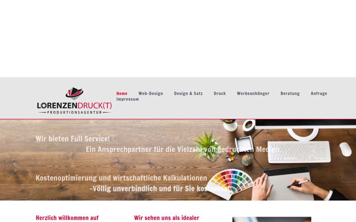 Screenshot of lorenzen-druckt.de