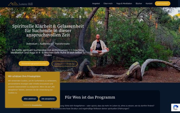 Screenshot of lorenzhill.com
