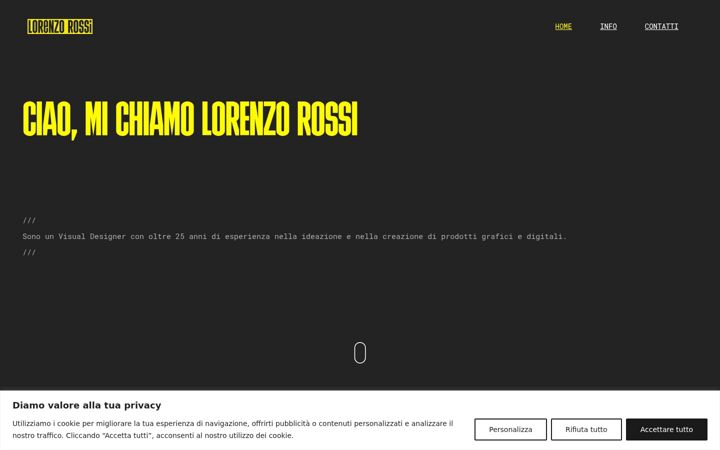 Screenshot of lorenzo-rossi.it