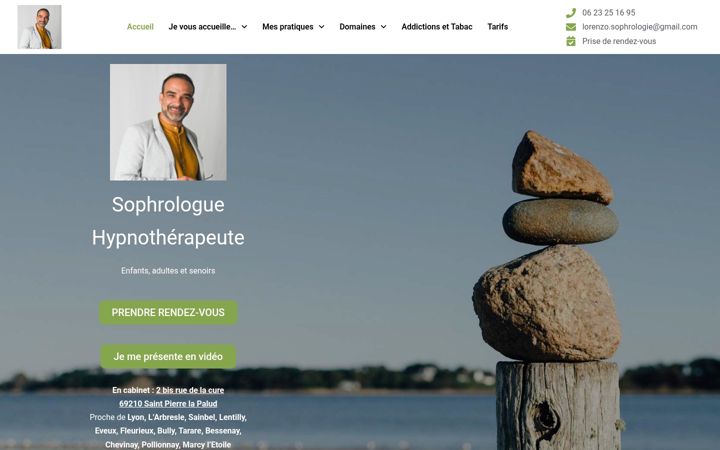 Screenshot of lorenzo-sophrologue.fr