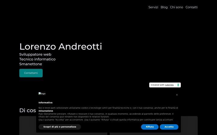 Screenshot of lorenzoandreotti.it