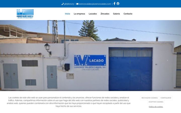 Screenshot of lorenzovaldes.com
