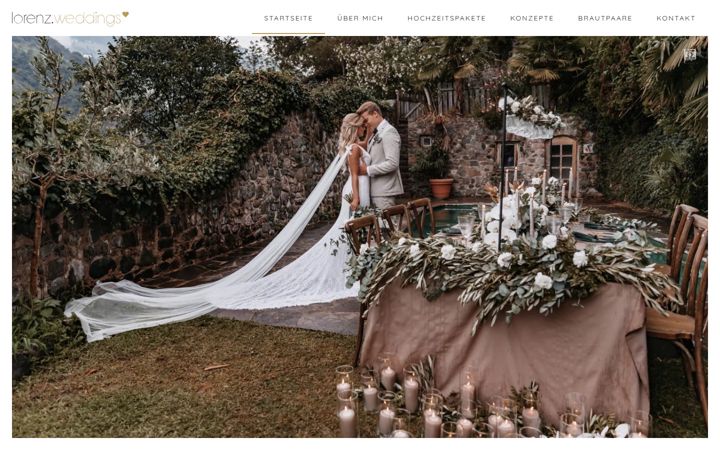 Screenshot of lorenzweddings.de