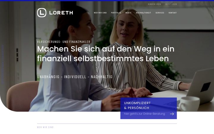 Screenshot of loreth-gmbh.de