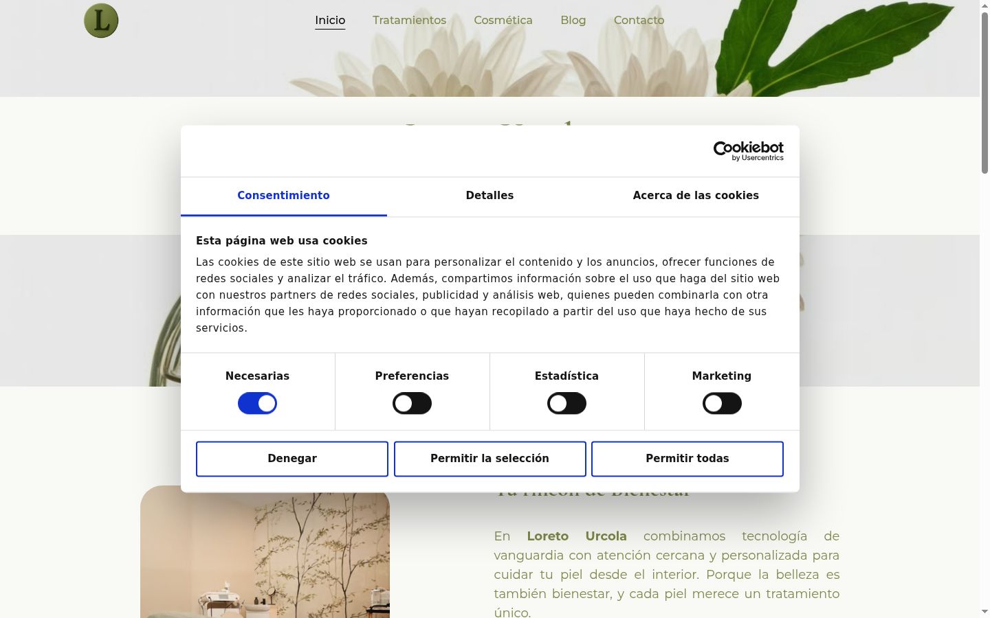 Sutikimo reklamjuostės, rodytos prieš bet kokią sąveiką, ekrano kopija