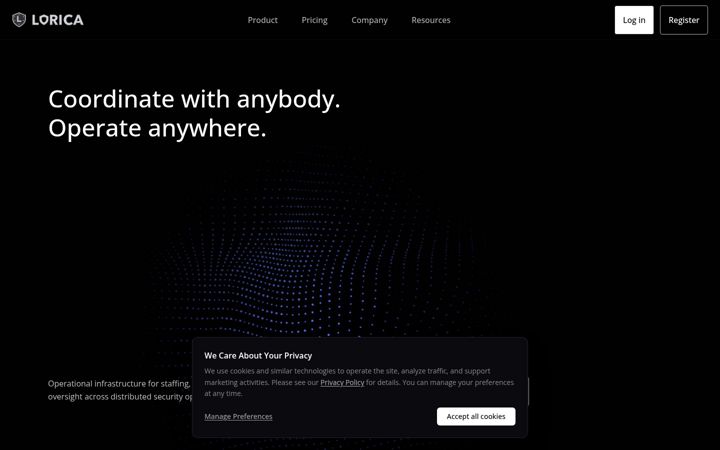 Screenshot of loricaplatform.com