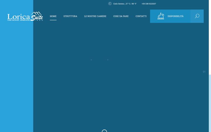 Screenshot of loricasuitelago.it