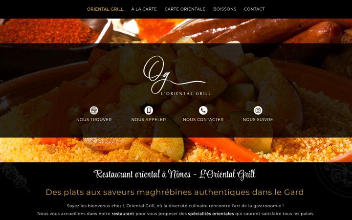 Screenshot of lorientalgrill.fr