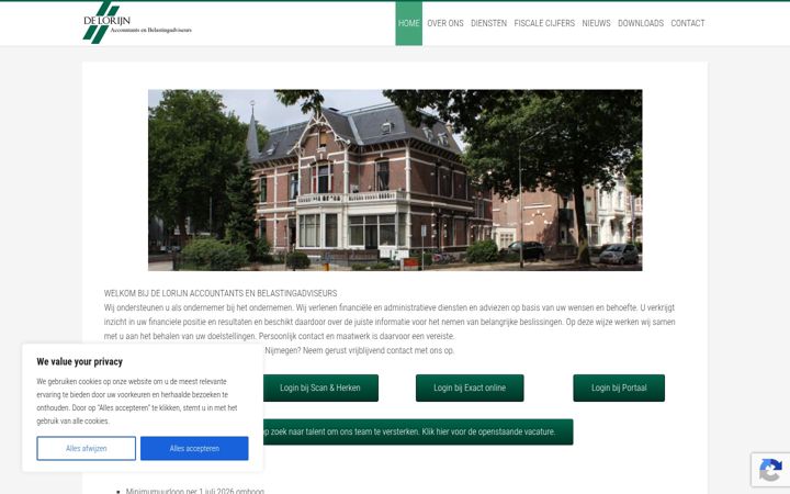 Screenshot of lorijn.nl