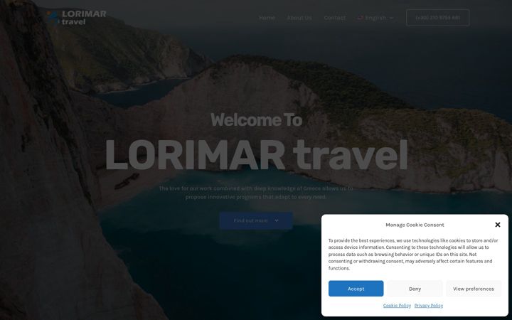 Screenshot of lorimartravel.com