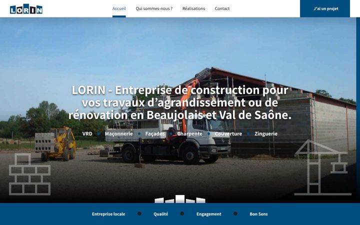 Screenshot of lorin-construction.fr