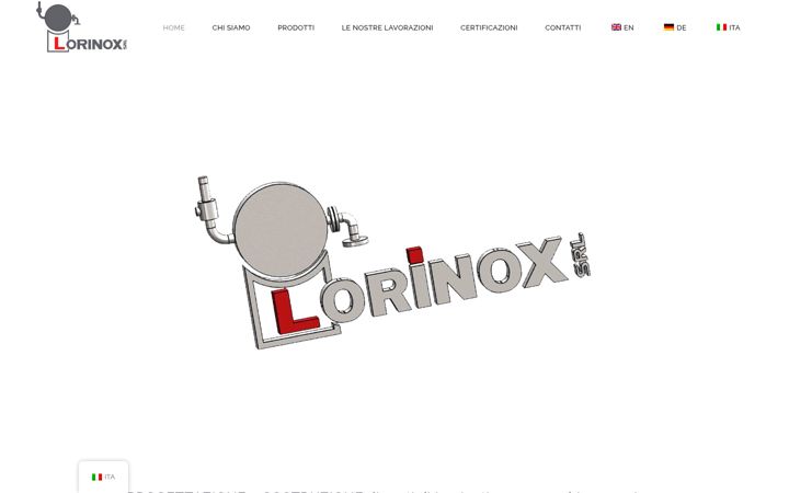 Screenshot of lorinox.com