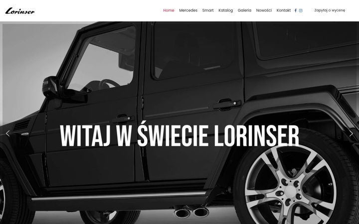 Screenshot of lorinser.com.pl