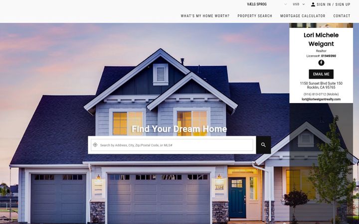 Screenshot of loriweigantrealty.com