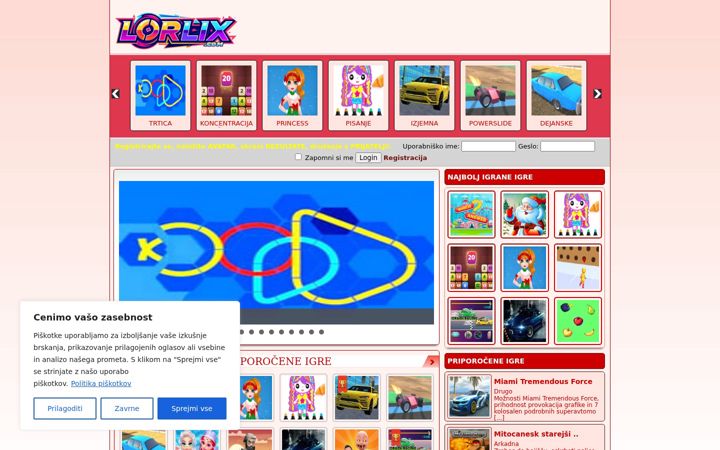 Screenshot of lorlix.com