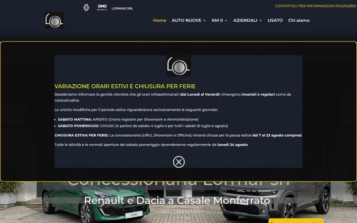 Screenshot of lormarsrl.it