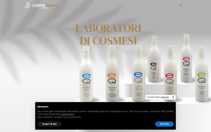 Screenshot of lorminvenezia.com