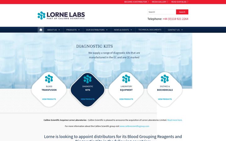 Screenshot of lornelabs.com