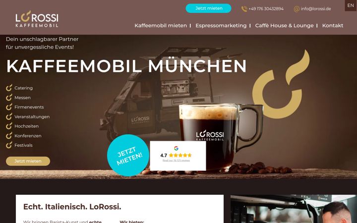 Screenshot of lorossi.de