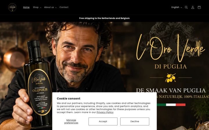 Screenshot of loroverdedipuglia.com