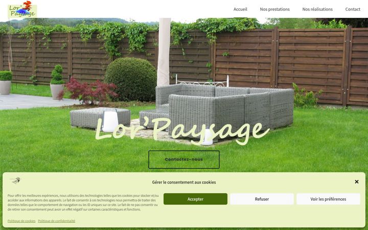 Screenshot of lorpaysage.fr
