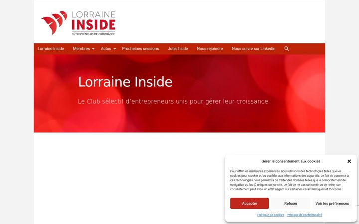 Screenshot of lorraine-inside.com