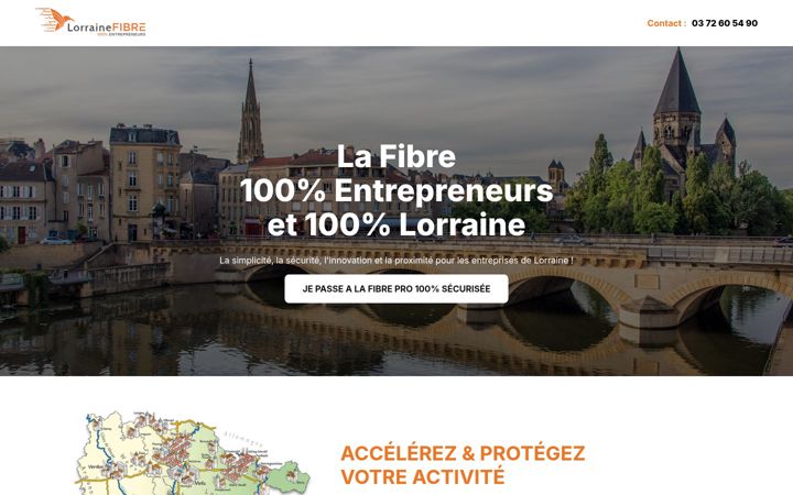 Screenshot of lorrainefibre.fr