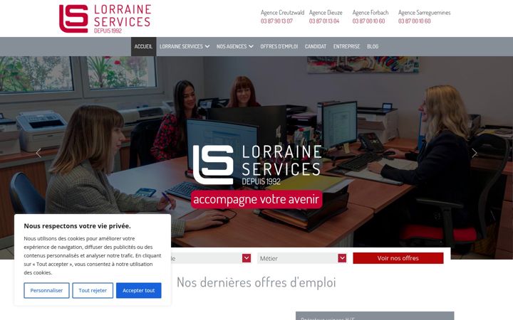 Screenshot of lorraineservices.com