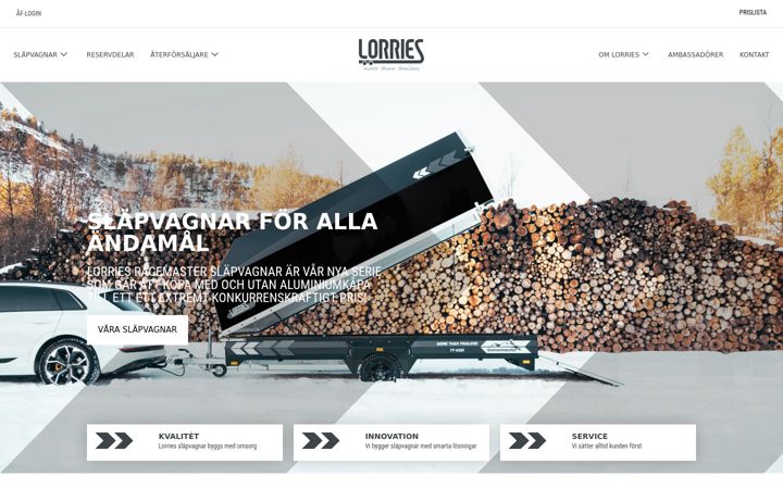 Screenshot di lorriesnorge.no