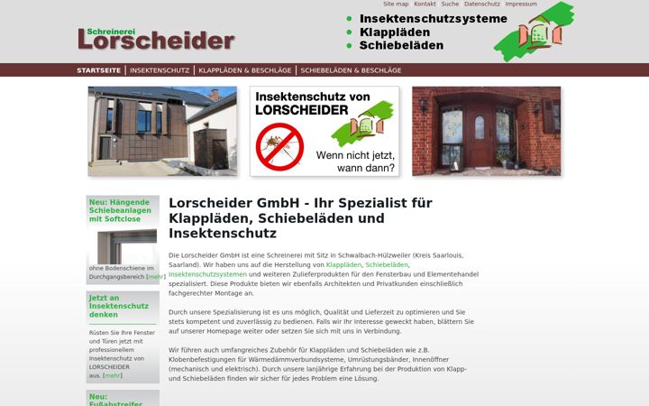 Screenshot of lorscheider-holz.de