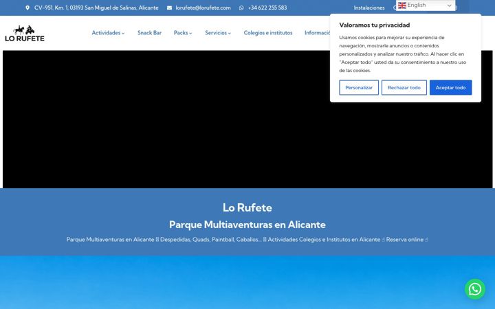 Screenshot of lorufete.com