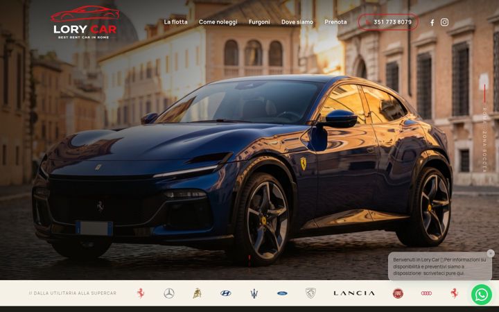 Screenshot of lorycarautonoleggi.it