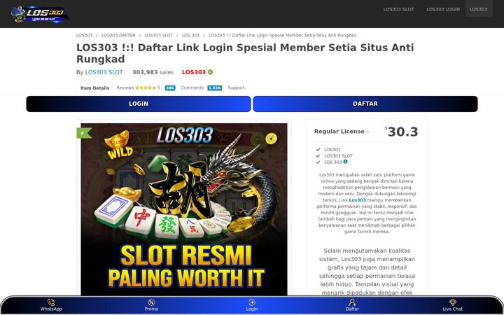 Screenshot stránky los303.it.com