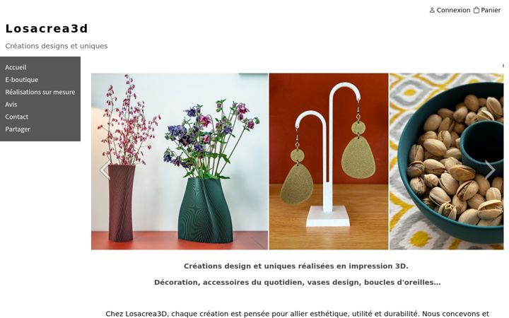 Screenshot of losacrea3d.fr