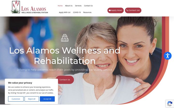 Screenshot of losalamoswellness.com