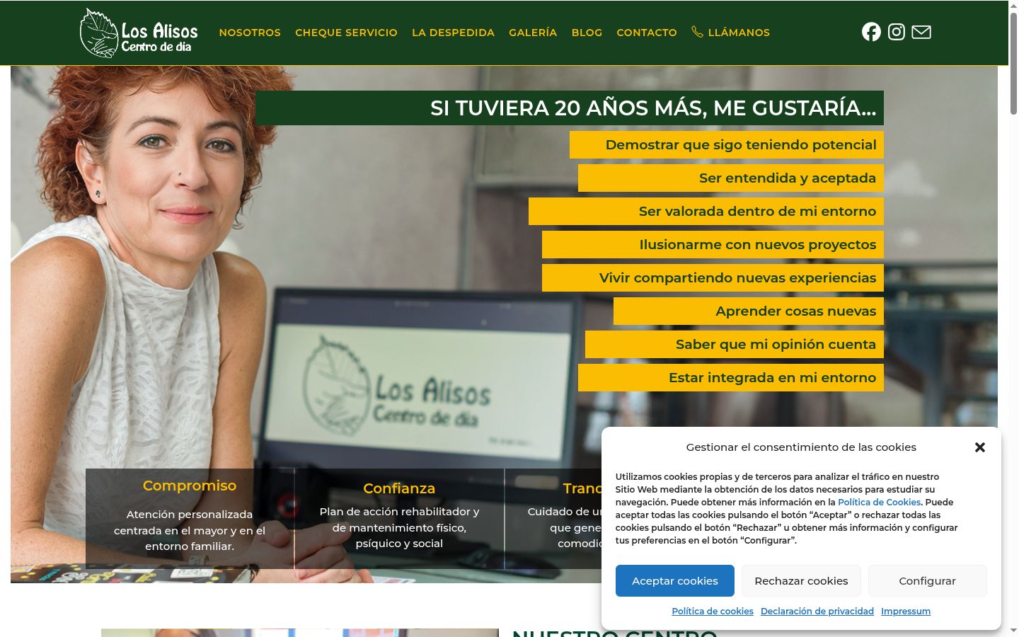 Sutikimo reklamjuostės, rodytos prieš bet kokią sąveiką, ekrano kopija