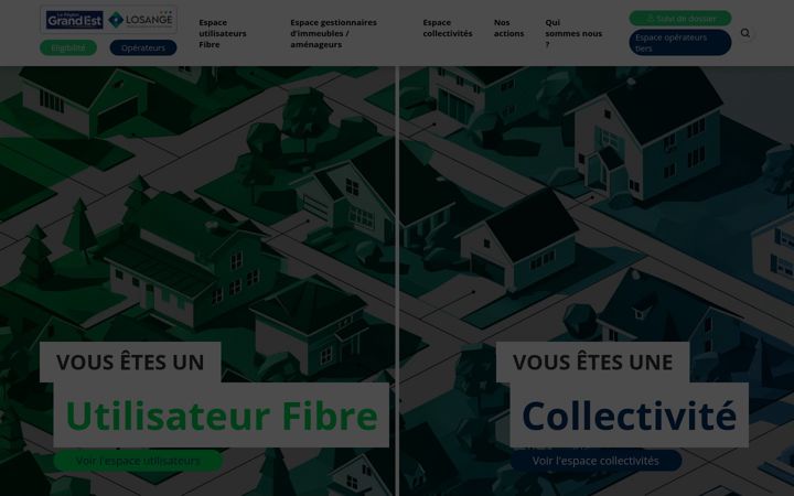 Screenshot of losange-fibre.fr
