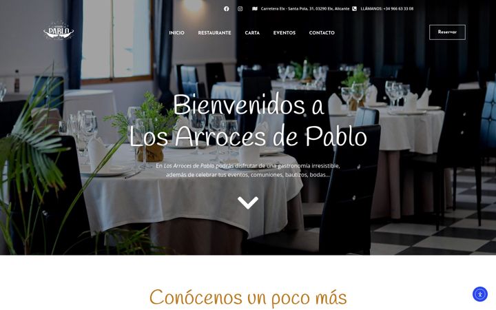 Screenshot of losarrocesdepablo.es