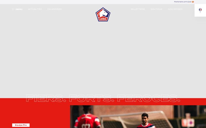 Screenshot of losc.fr