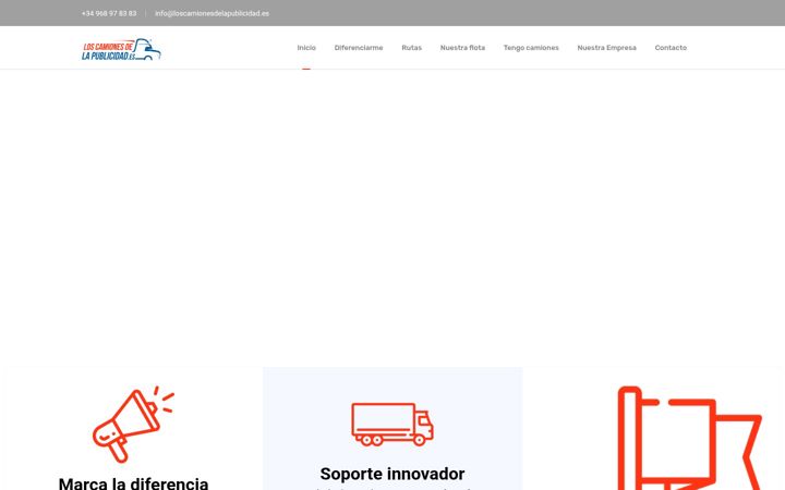Captura de ecrã de loscamionesdelapublicidad.es
