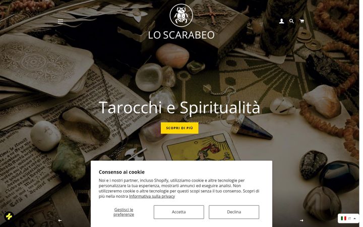 Screenshot of loscarabeo.com