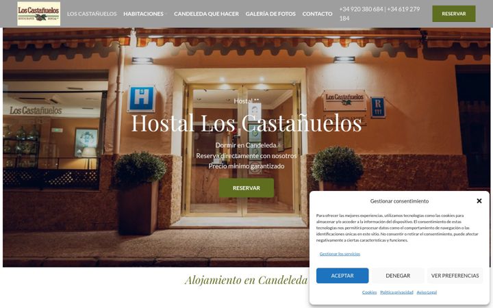 Screenshot of loscastanuelos.com