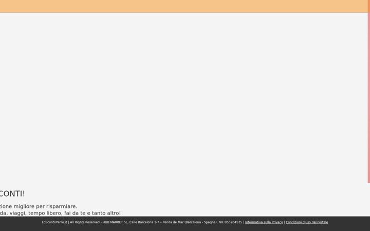 Screenshot of loscontoperte.it