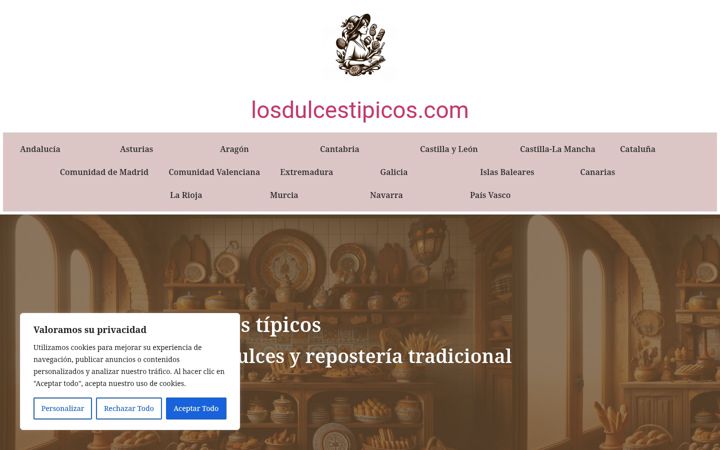 Screenshot of losdulcestipicos.com