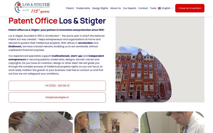 Screenshot of losenstigter.nl